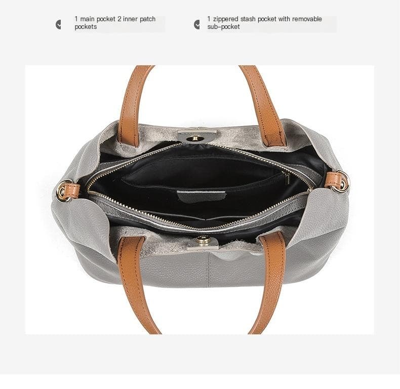 Genuine Leather Tote 17