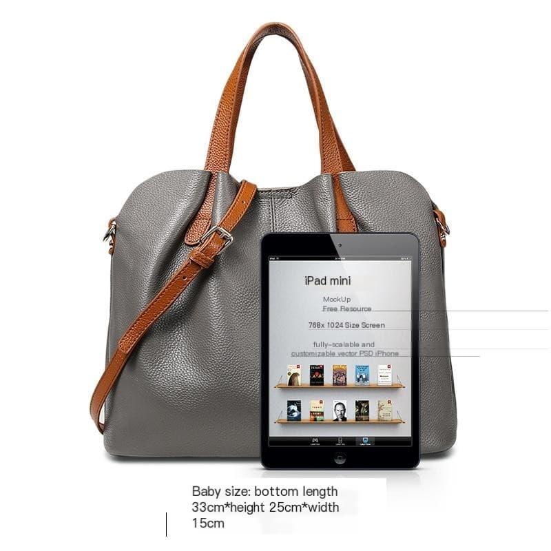 Genuine Leather Tote 4