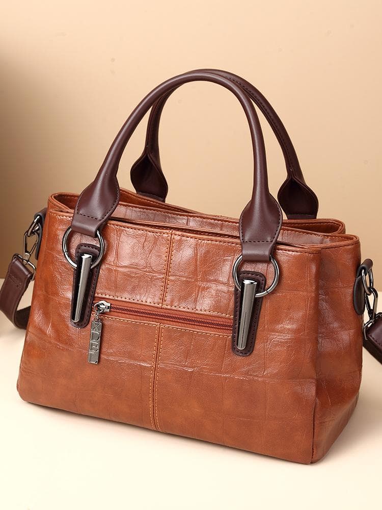 Vintage Tri-Compartment Satchel 4