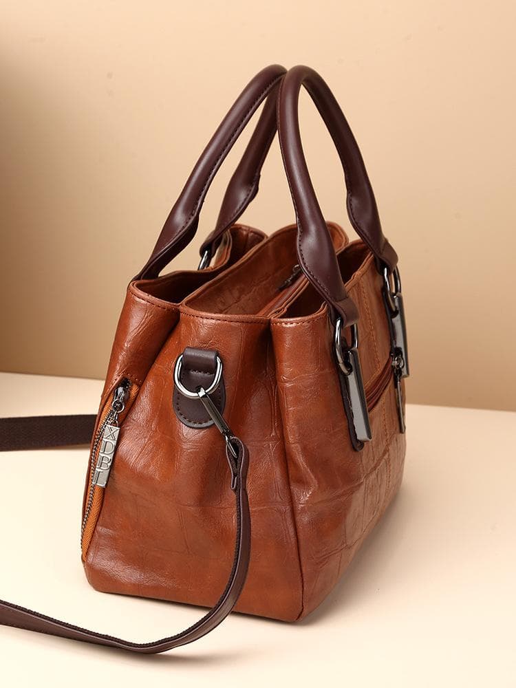 Vintage Tri-Compartment Satchel 6