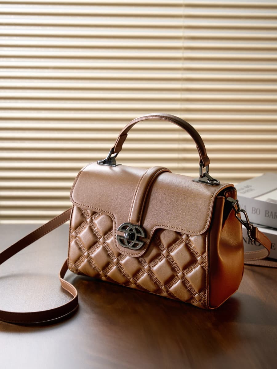 Pebbled Leather Commuter Tote 5