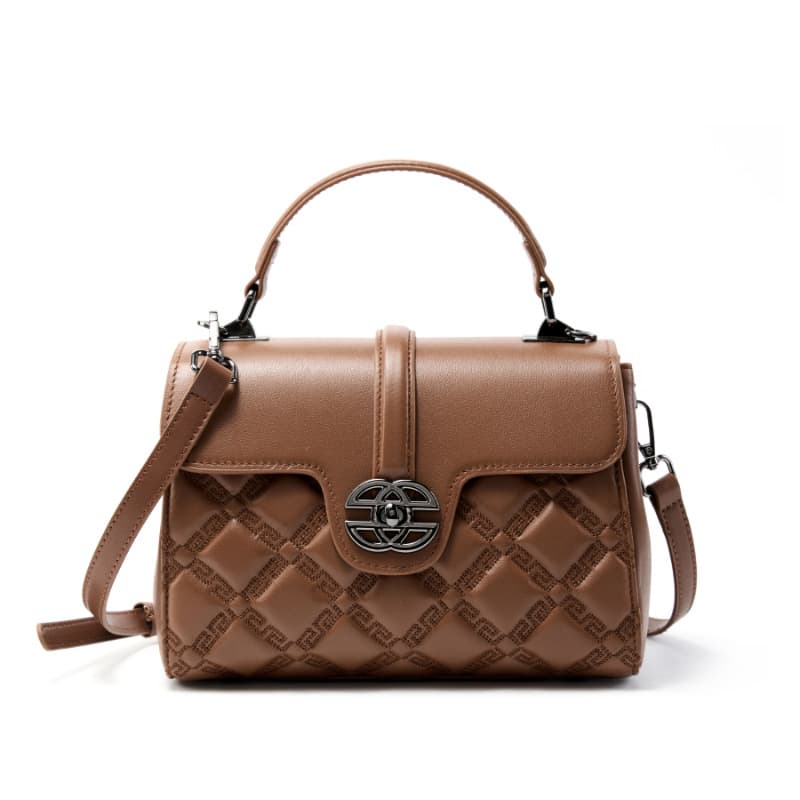 Pebbled Leather Commuter Tote 8