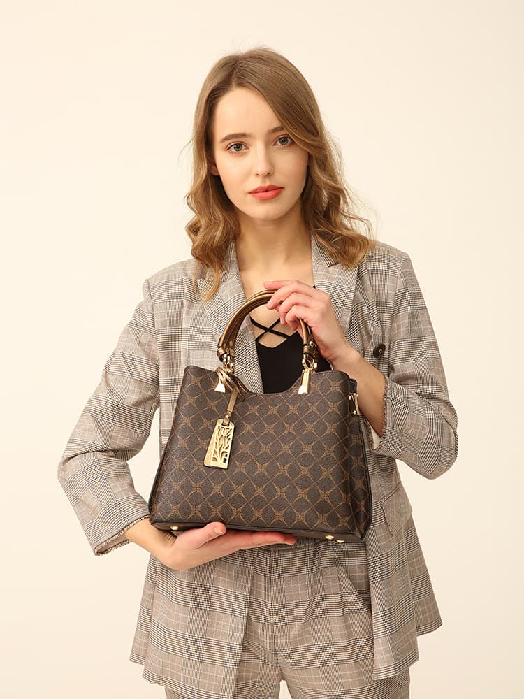Embossed Soft Shoulder Tote 4