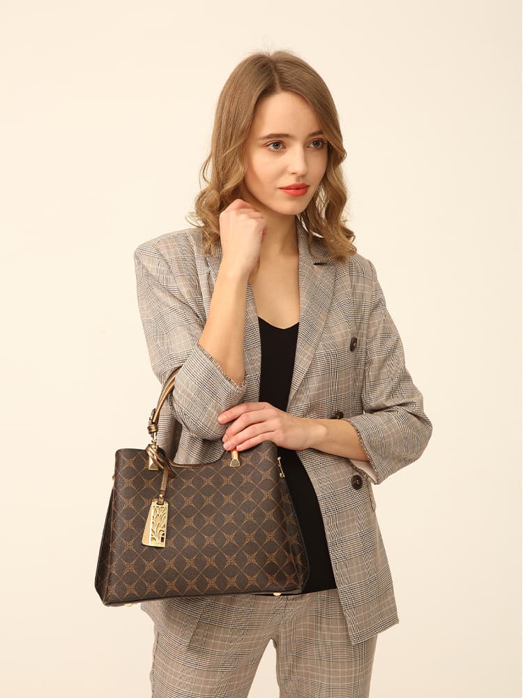 Embossed Soft Shoulder Tote 5